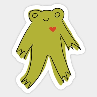 Lovely frog Sticker